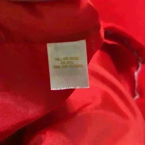 Kate Spade Luna red fluted sleeve wool shift dress - Picture 9 of 13